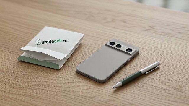 An iPhone face down beside a folded carrier bill